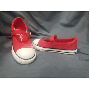 Converse Toddlers Dainty  Mary Jane Ox Red Size 9 NEW NO BOX!